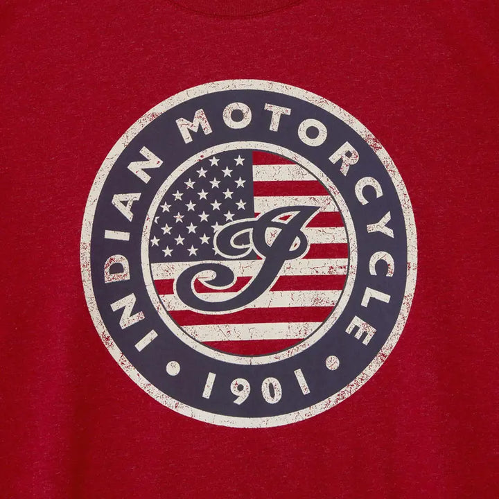 Indian Motorcycle Men's USA Flag Logo Shirt