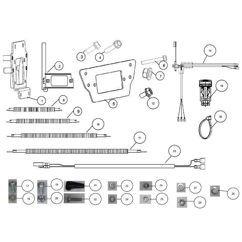 Kawasaki Winch Installation Kit for KRX 1000