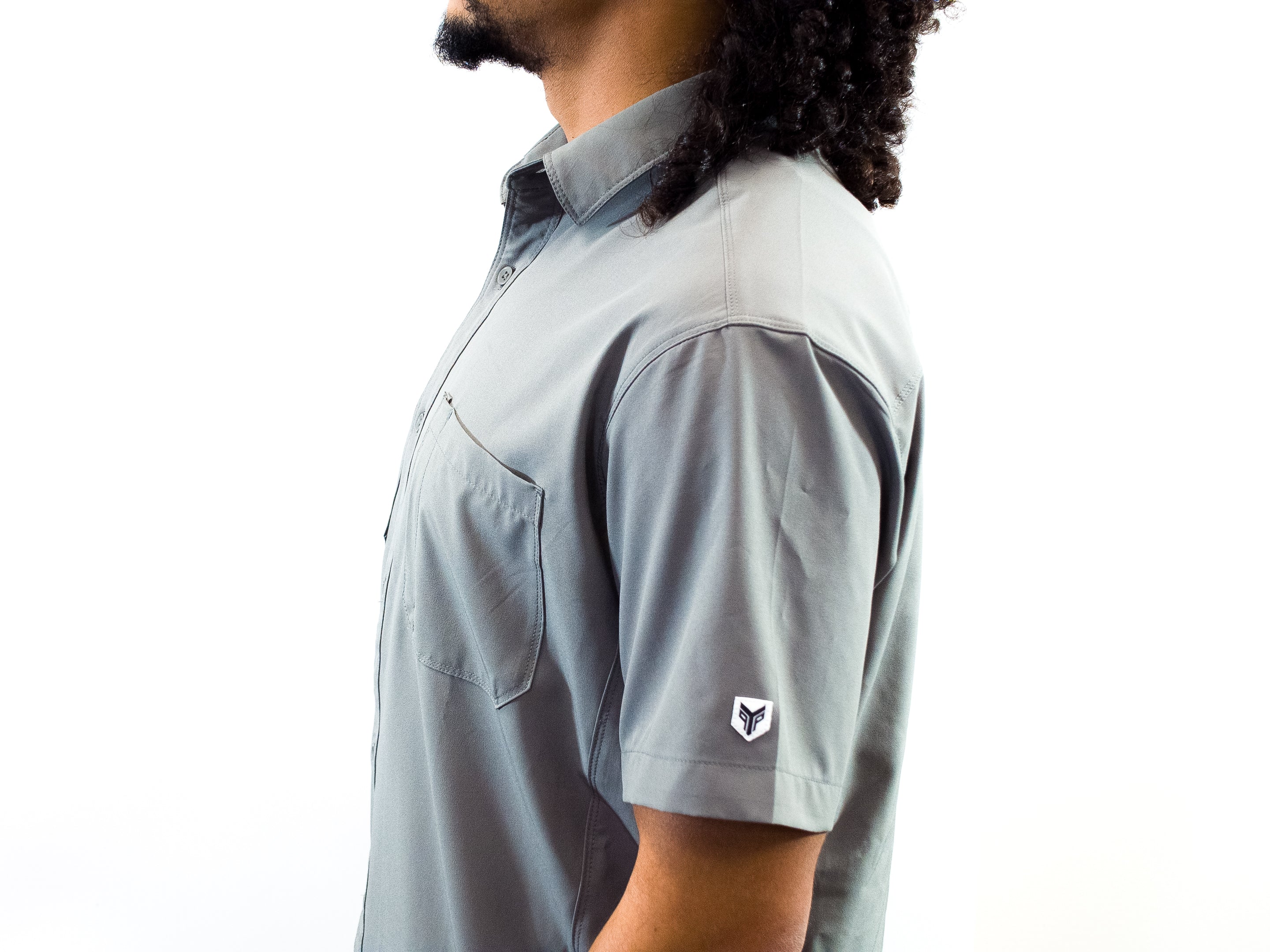 YP MEN'S BUTTON UP SHOP SHIRT