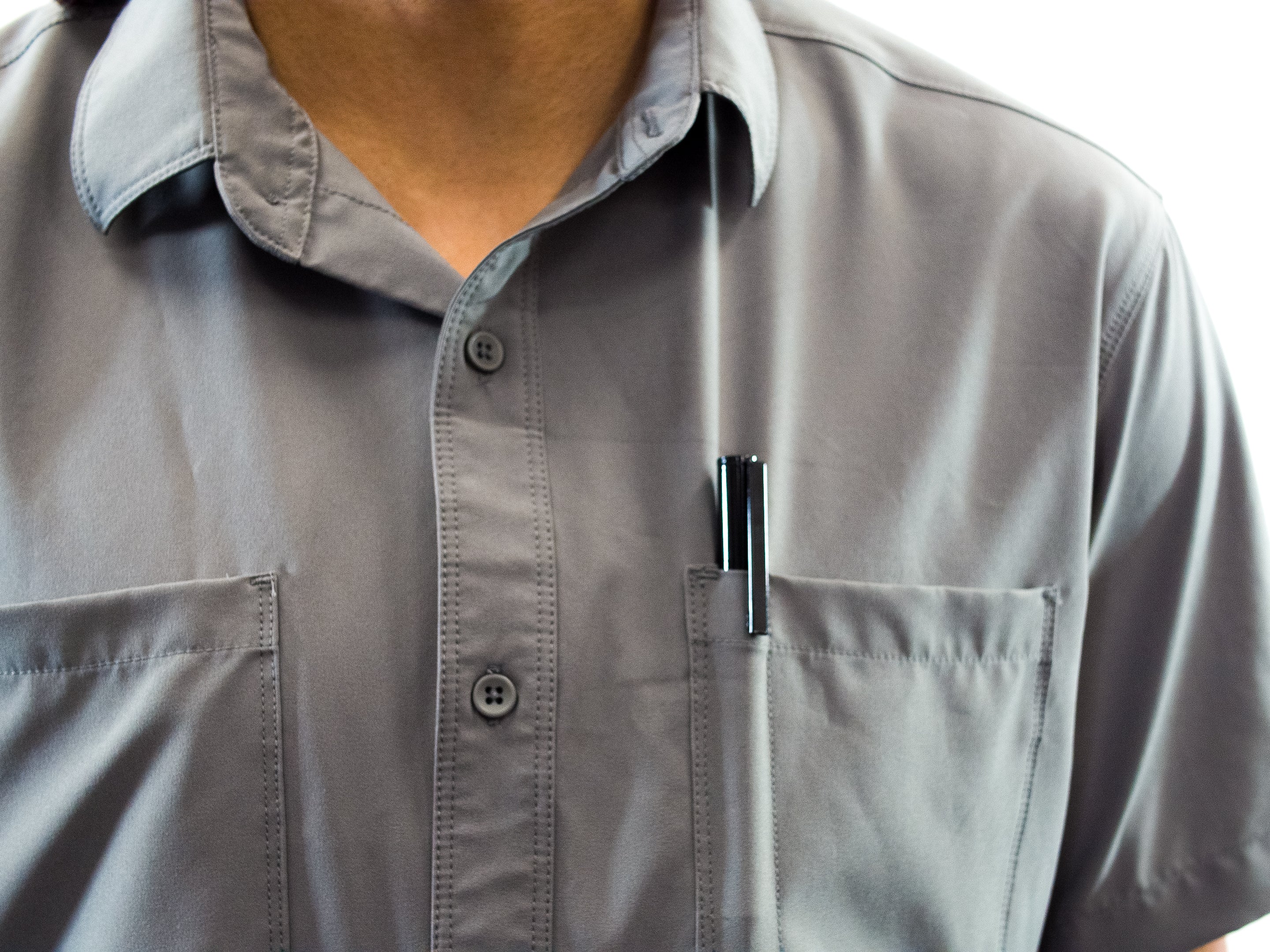 YP MEN'S BUTTON UP SHOP SHIRT