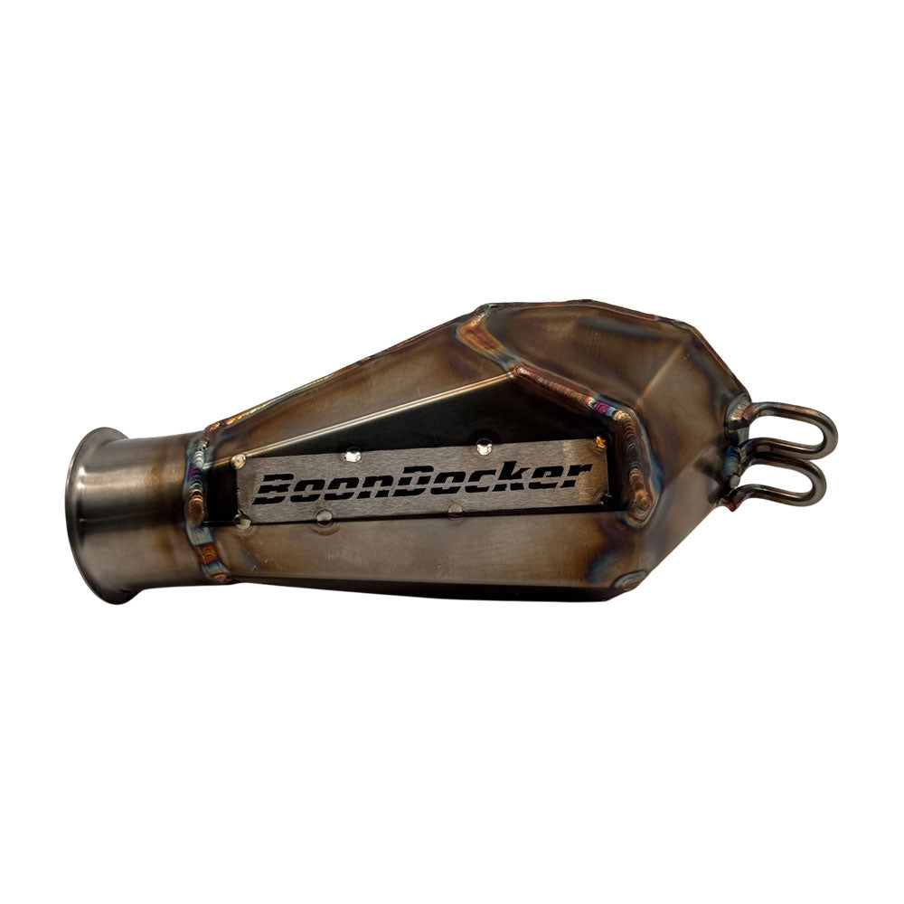 BoonDocker SideKick In the Tunnel and Stock Exit 9R, Matryx and AXYS 850 Muffler