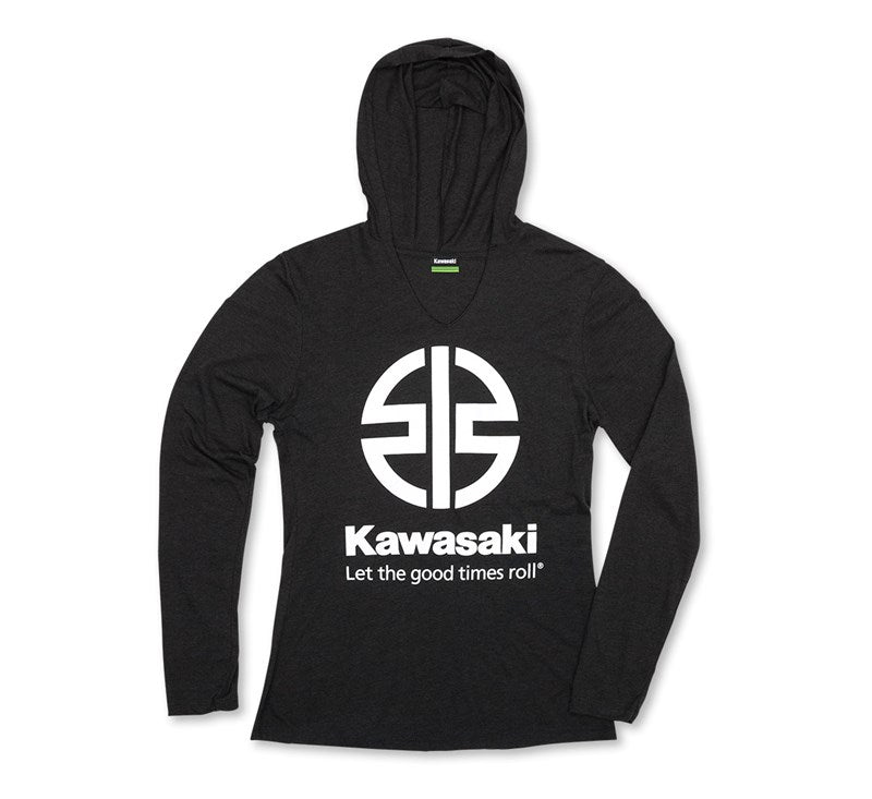 Kawasaki Women's River Mark Long Sleeve Hoodie Shirt