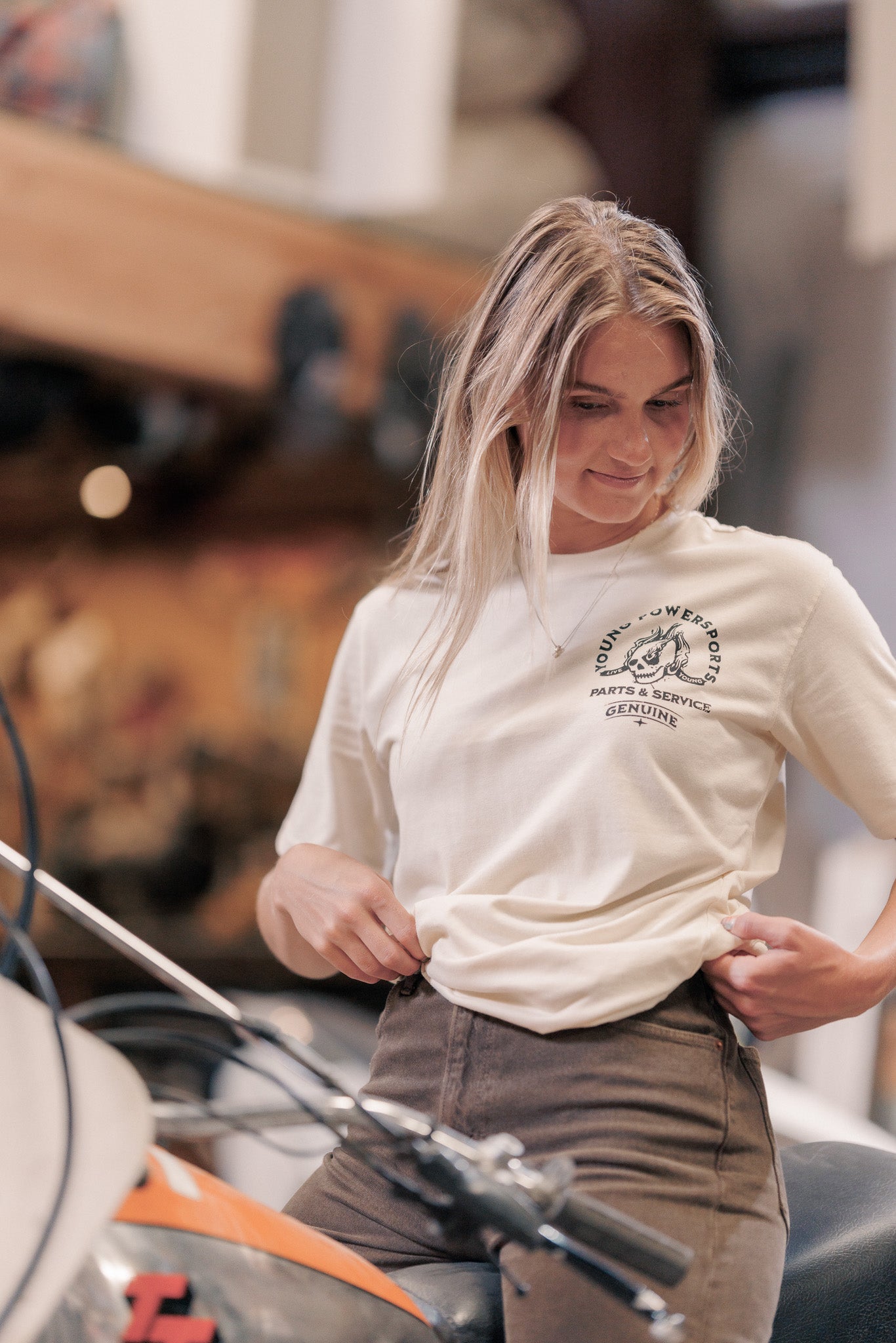 CUSTOM GARAGE SS T-SHIRT WHITE