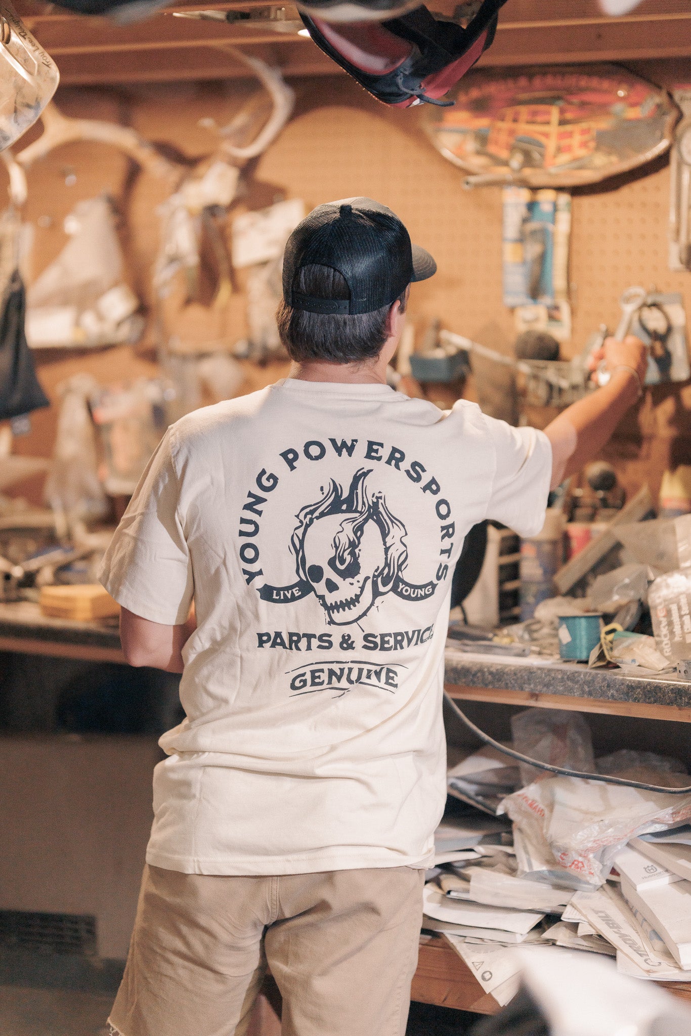 CUSTOM GARAGE SS T-SHIRT WHITE