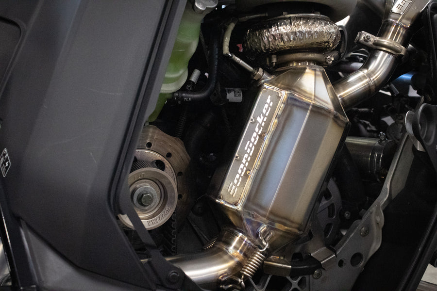 BoonDocker Stock Exit Exhaust for Polaris Boost