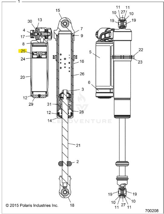 Polaris Float Piston Assembly