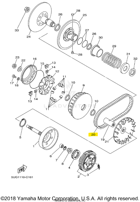Yamaha OEM Drive Belt