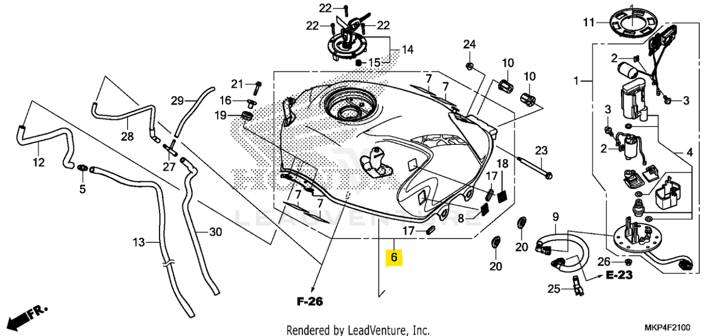 Honda OEM Fuel Tank Assembly