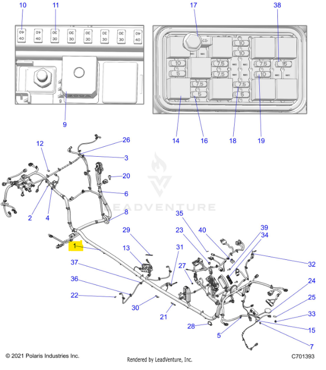 Polaris OEM Main Chassis Wire Harness