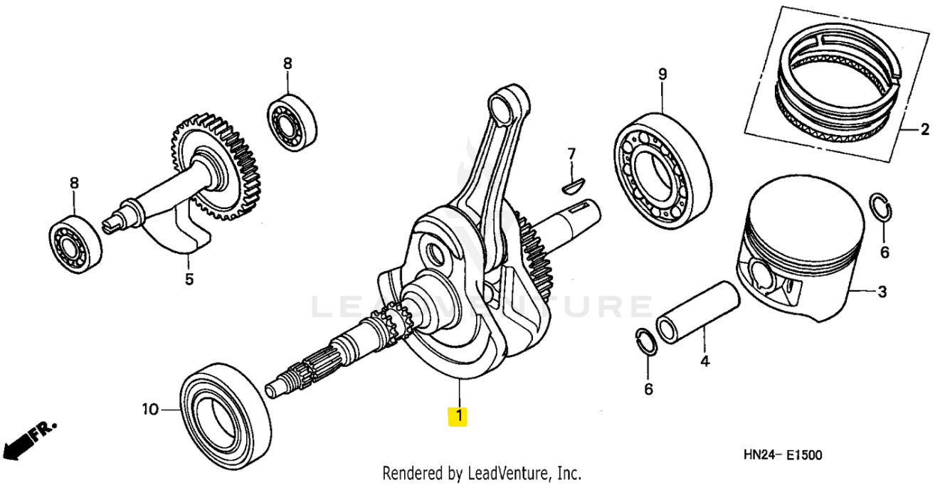 Honda OEM Crankshaft for FourTrax Foreman Rubicon