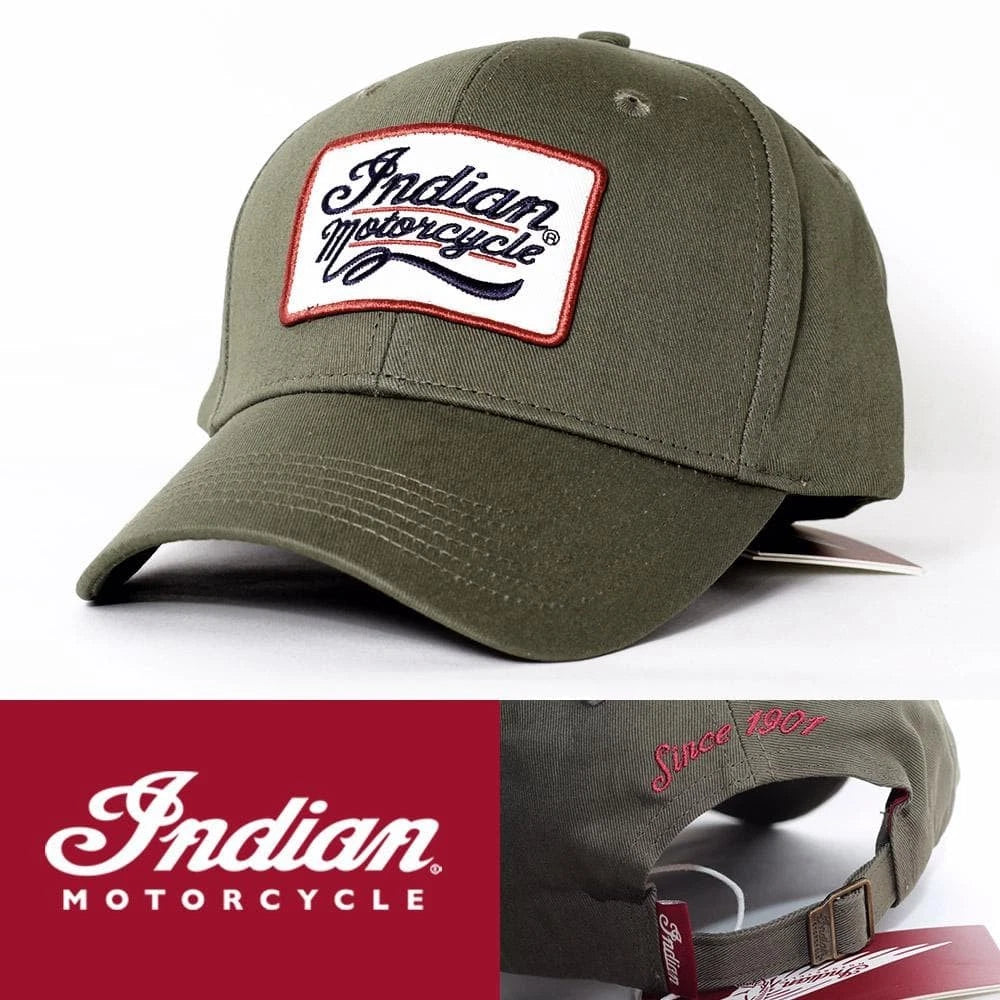 Indian Motorcycle Embroidered Patch Hat