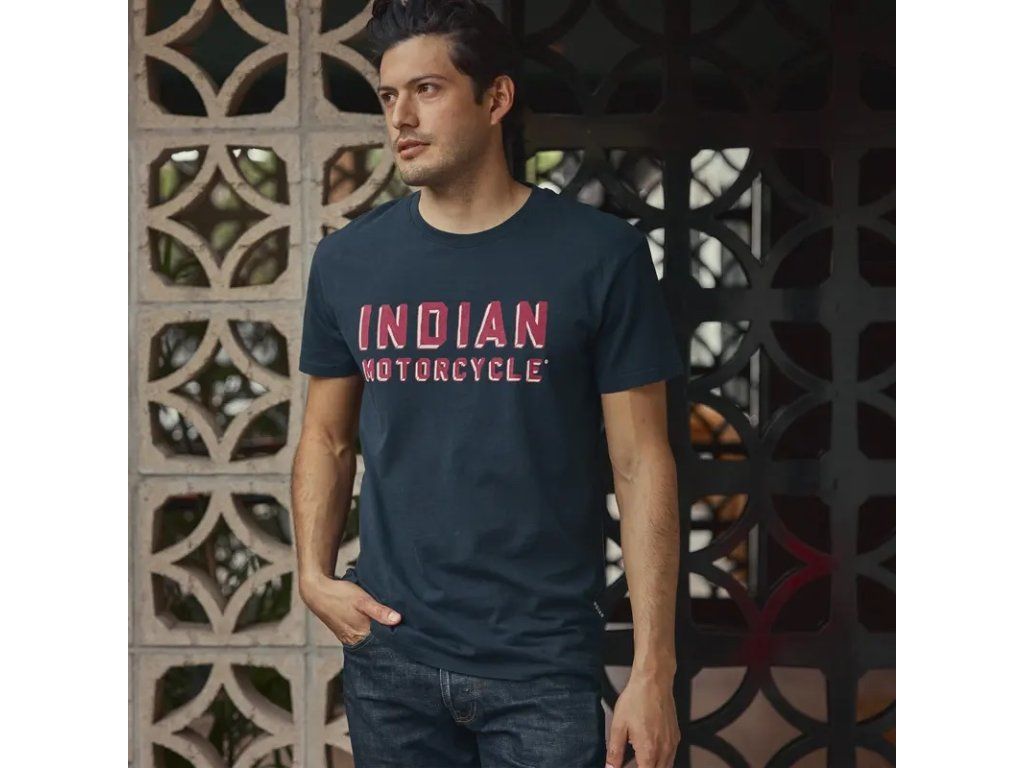 Indian Motorcycle Men's Shadow Block Logo Shirt