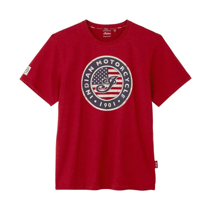 Indian Motorcycle Men's USA Flag Logo Shirt