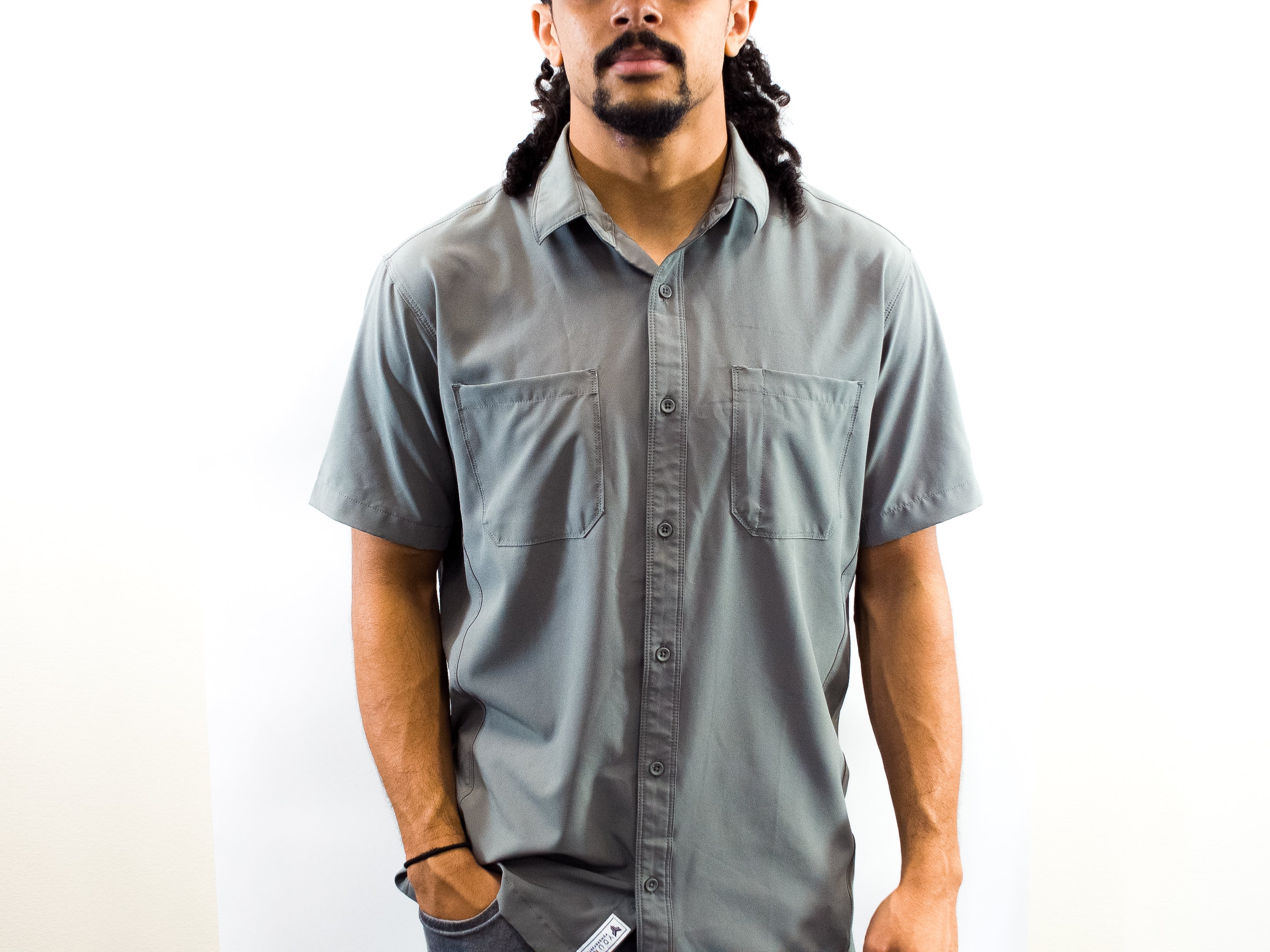YP MEN'S BUTTON UP SHOP SHIRT
