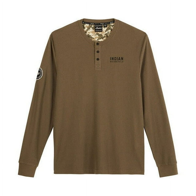 Indian Motorcycle Men's Long Sleeve Stencil Block Shirt