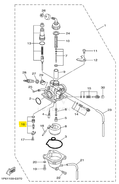 Yamaha OEM Needle Valve Set