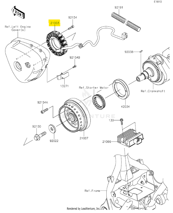 Kawasaki OEM Stator W800