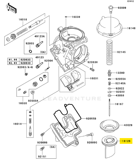 Kawasaki OEM Carburetor Vacuum Valve