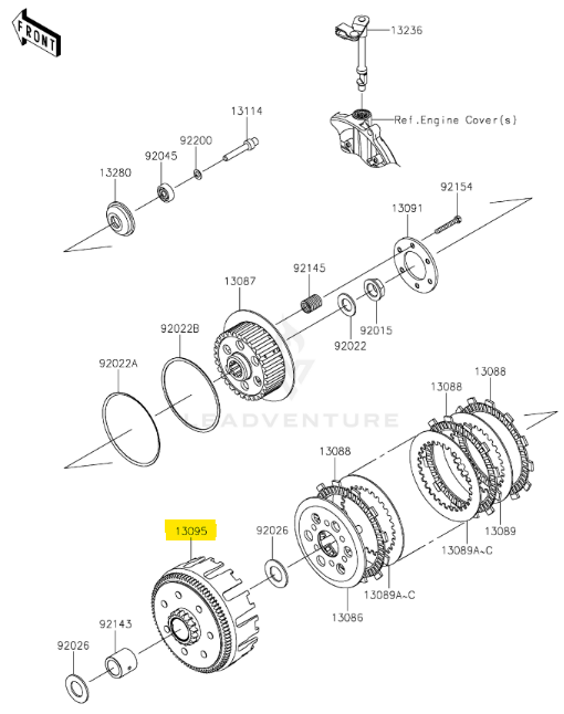Kawasaki OEM Cluch Housing