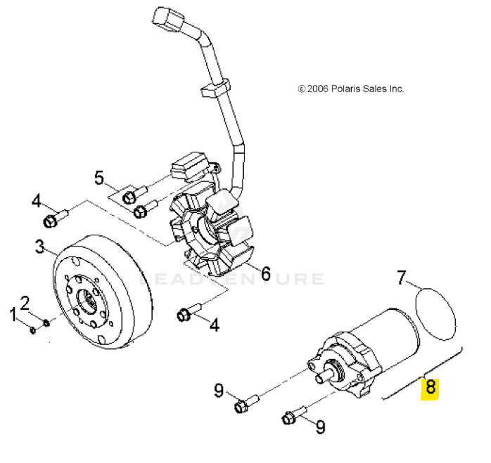 Polaris OEM Youth Starter Motor