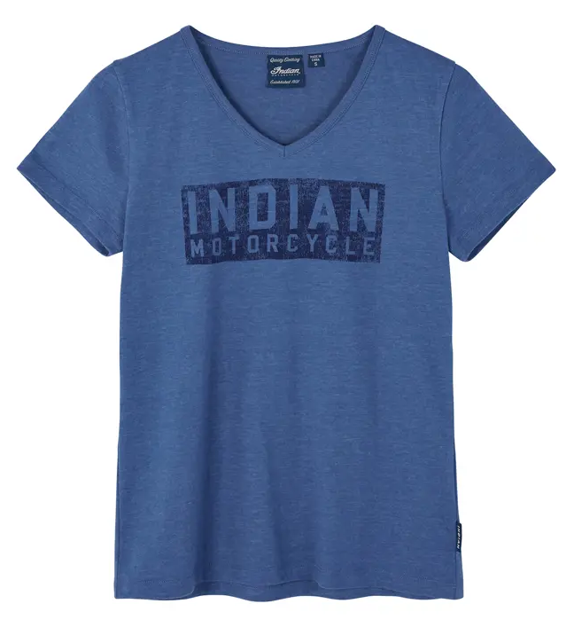 Indian Motorcycle Women's Stamp Block Logo Shirt