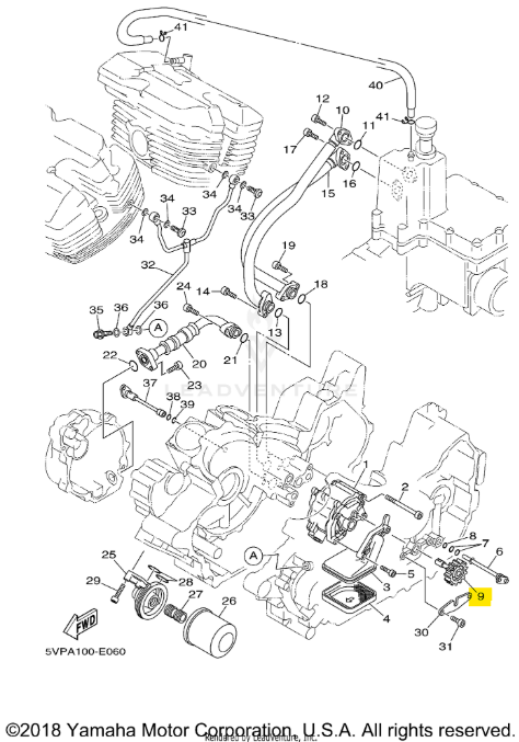 Yamaha OEM Oil Pump Driven Gear