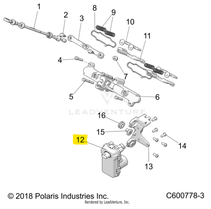Polaris OEM Exhaust Valve Smart GPA Actuator