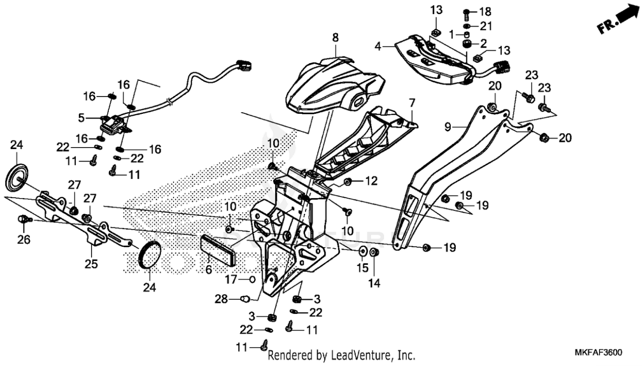 Honda OEM Taillight Unit for CBR1000RR