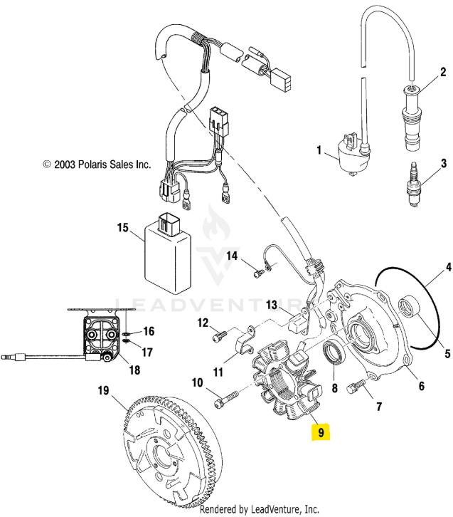 Polaris OEM Stator for Scrambler 500